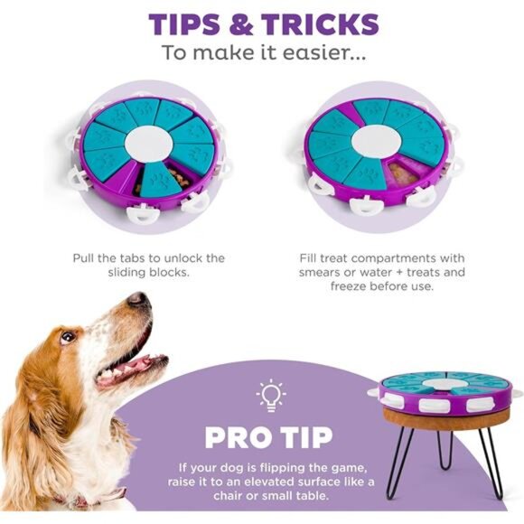 Dog Twister Dog Puzzle Interactive Treat Puzzle Dog Enrichment Dog Toy - Picture 4 of 7